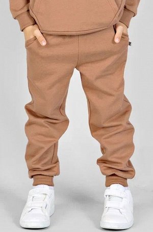 Теплые детские брюки из футера с начесом