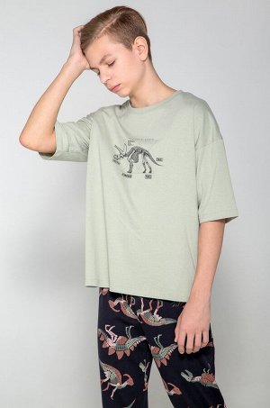 Трикотажная пижама из натурального хлопка для мальчика