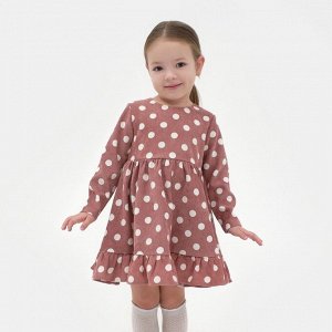 Платье детское KAFTAN "Горох", 36 (134-140), розовый
