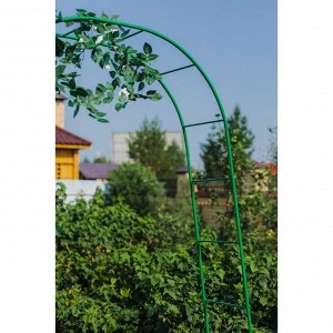 Арка садовая, разборная, 240 × 125 × 36.5 см, металл, зелёная, Greengo