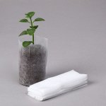 Пакет для рассады, 540 мл, 8,9 * 14,5 см, спанбонд плотностью 25 г/м*, Greengo