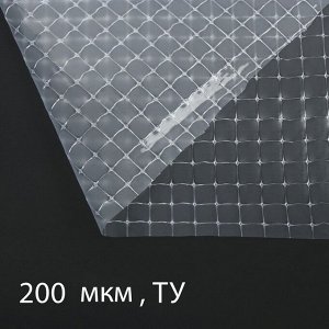 Плёнка армированная Greengo, полиэтиленовая с леской, 25 * 2 м, толщина 200 мкм, УФ-стабилизированная