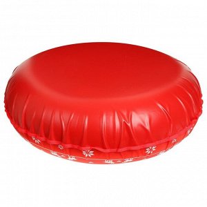 Тюбинг-ватрушка «Свитер», диаметр чехла 120 см, тент/оксфорд, цвет красный