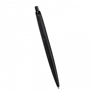 Ручка шариковая Parker Jotter XL Monochrome Black BT, корпус из нержавеющей стали, синие чернила