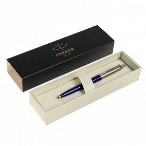 Ручка шариковая Parker Jotter K60 Blue M, корпус из нержавеющей стали, синие чернила