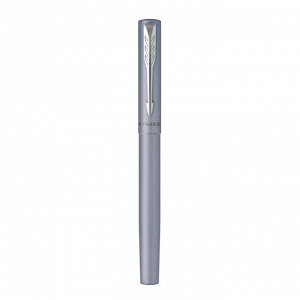 Ручка перьевая Parker Vector XL, серебристый корпус, перо F, нержавеющая сталь, подарочная коробка.