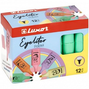 Маркер текстовыделитель Luxor Eyeliter Pastel, 1.0-4.5 мм, чернила на водной основе, пастельный зелёный