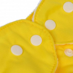 Крошка Я Многоразовый подгузник «Сладкие булочки», цвет жёлтый