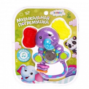 Погремушка музыкальная детская, звук, свет, цвета МИКС