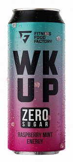 Тонизирующий безалкогольный напиток WK UP &quot;Малина-мята&quot; 450 мл.