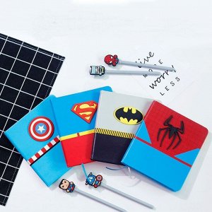 Подарочный блокнот с ручкой в ассортименте, Супермен, Марвел