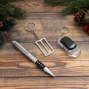 Набор подарочный 3в1 (ручка, брелок-инструменты, фонарик) микс
