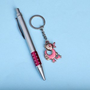 Набор подарочный 2в1 (ручка, брелок уточка) микс