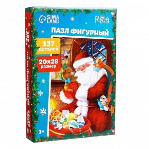 Пазл фигурный «В гостях у Деда Мороза»