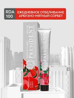 Зубная паста PRESIDENT White&amp;Yummy Арбузно-мятный сорбет, RDA 100, 75 гр, шт