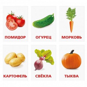 Обучающие карточки по методике Г. Домана «Овощи»