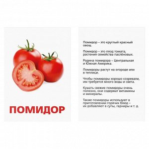 Обучающие карточки по методике Г. Домана «Овощи»