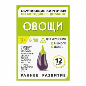 Обучающие карточки по методике Г. Домана «Овощи»