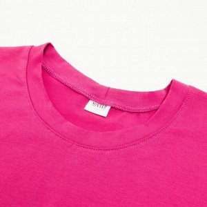Футболка женская MINAKU OVERSIZE FIT: фуксия 46