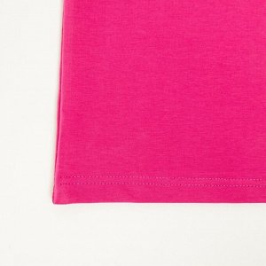 Футболка женская MINAKU OVERSIZE FIT: фуксия 46