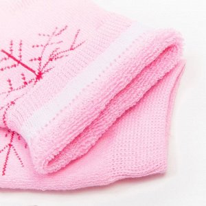 Носки женские махровые «Снежинка», цвет светло-розовый, размер 23-25
