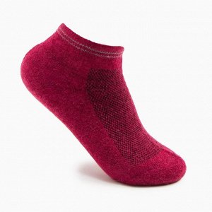 Носки женские укороченные «Soft merino», цвет бордовый, размер 35-37