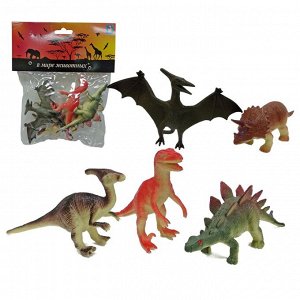 В мире животных.Т53861 Динозавры 5 шт. в пакете