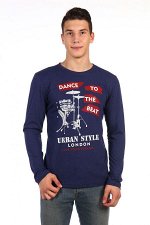 URBAN STYLE / Лонгслив мужской 1212-013 индиго