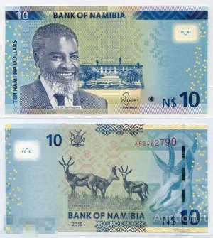 10 Долларов. Сэм Нуйома. Намибия 2015