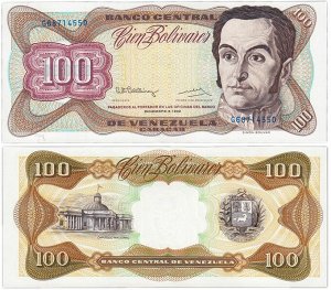 100 Боливар. Венесуэла 1998