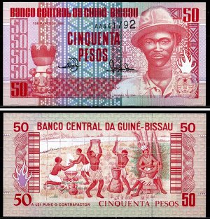 50 Песо. Гвинея-Биссау 1990