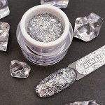 DIAMOND GEL Almaz гель для дизайна с глиттером