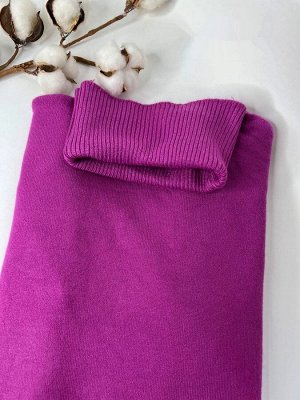 Водолазка фиолетовая базовая женская