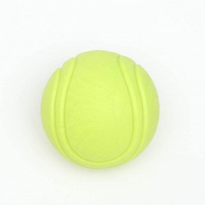 Мячик цельнолитой прыгучий, TPR, 6 см, жёлтый