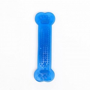 Игрушка резиновая жевательная "Собачий деликатес", 14 см, синяя