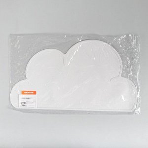 Коврик силиконовый под миску "Облако", 48 х 27 см, белый