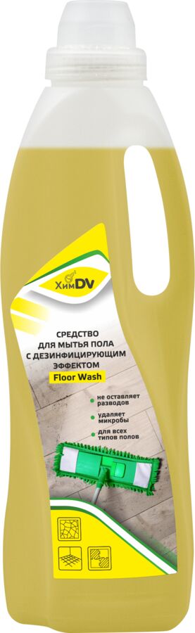 Моющее средство для пола "Floor wash" с дезинфицирующим эффектом 1 л.