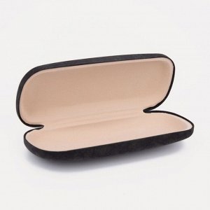 Футляр для очков на хлопушке, размер 16x6x3.5 см, чёрный