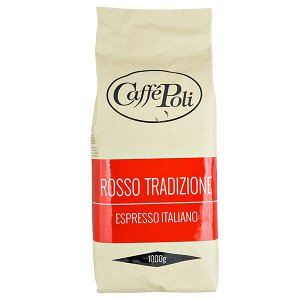 Кофе Caffe Polli ROSSO TRADIZIONE 1 кг зерно 1 уп.х 10 шт.