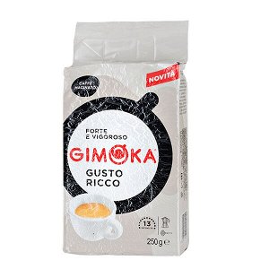 Кофе GIMOKA Gusto Ricco 250 г молотый 1 уп.х 12 шт.