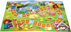 Игра-ходилка с фишками для малышей 2в1. На ферме+В лесу.