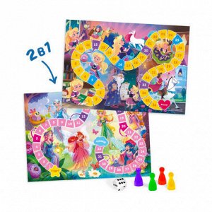 Игра-ходилка с фишками для малышей 2в1. Принцесса+Волшебные феи.
