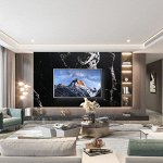 Самоклеющаяся панель для стен, водонепроницаемая, Чёрная, 60x30x0.18 см 6шт