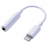 Переходник c 3.5 мм на iOS Lightning белый