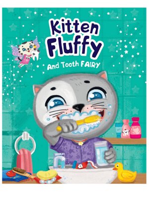 Kitten Fluffy and Tooth fairy (Котёнок Пух и Зубная фея, мелов. 200х240)