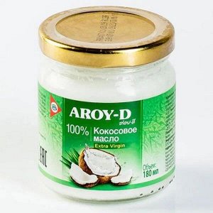 Aroy-D Масло 100% кокосовое (extra virgin) 180мл