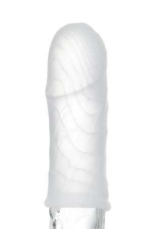 Нереалистичный мастурбатор TENGA Pocket Wave Line, белый, 7,5 см