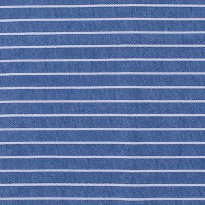 Ткань на отрез кулирка P1162-V1 Полоса цвет синий
