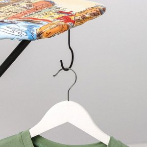 Доска гладильная с крючком Smarty Hanger, 33x90 см, цвет МИКС