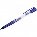 Ручка гелевая автоматическая Crown &quot;Auto Jell&quot; синяя, 0,7мм